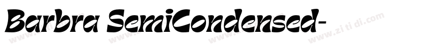 Barbra SemiCondensed字体转换